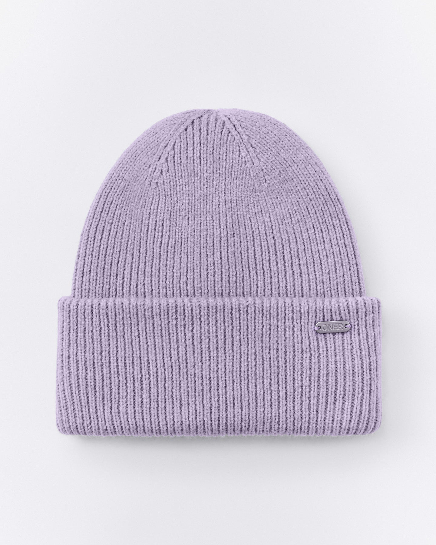 Wool Rib Knit Beanie | Lavender Purple