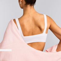 Seamless Scoop Neck Bralette | White