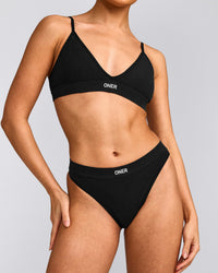 Seamless Thong | Black