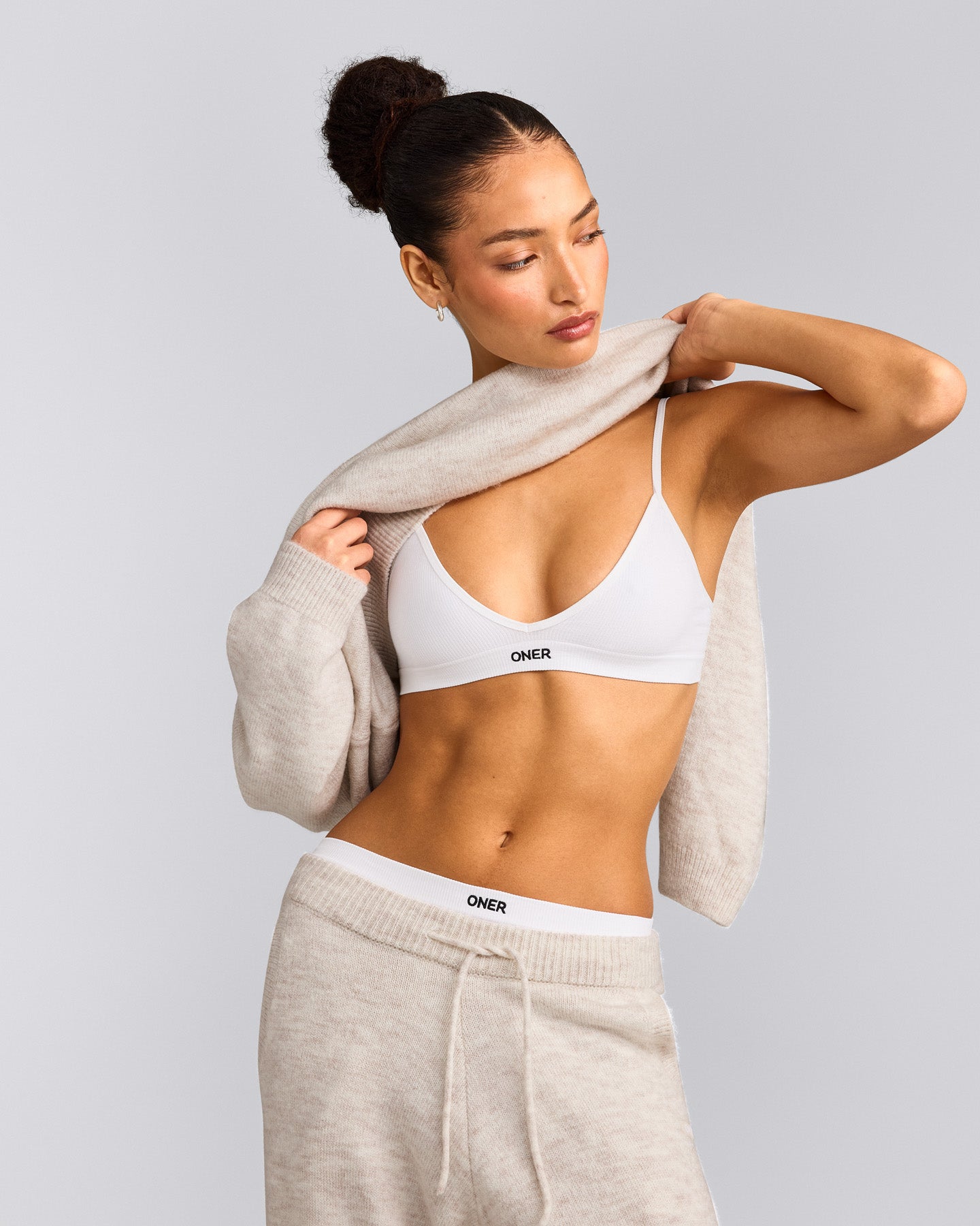 Seamless Strappy Bralette | White