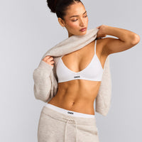Seamless Strappy Bralette | White