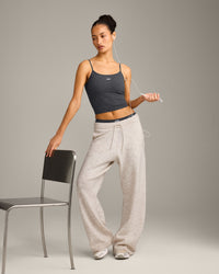 Seamless Strappy Vest | Charcoal Marl
