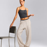 Seamless Strappy Vest | Charcoal Marl