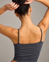Seamless Strappy Vest | Charcoal Marl