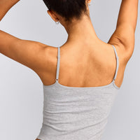 Seamless Strappy Tank Top | Gray Marl
