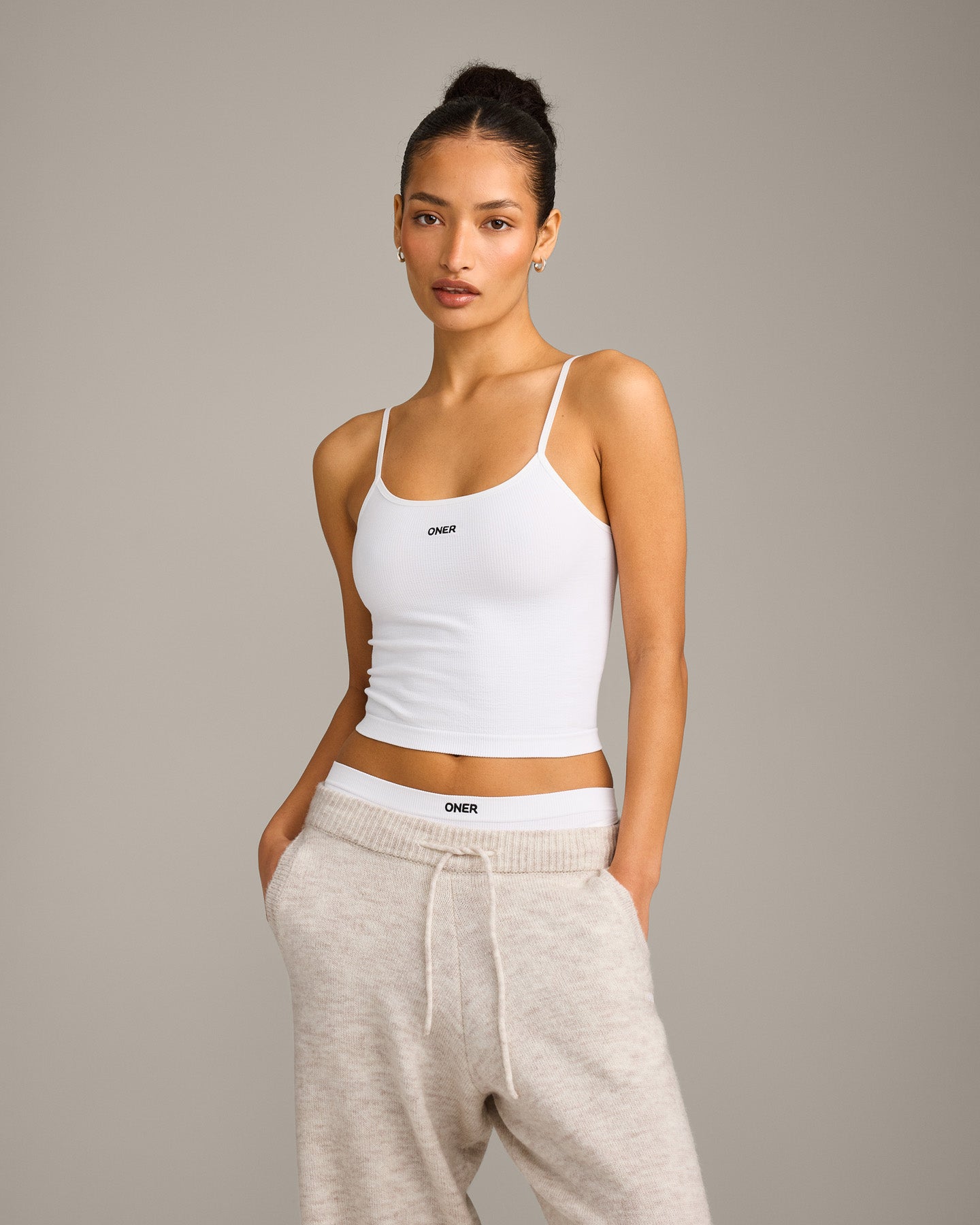 Seamless Strappy Vest | White