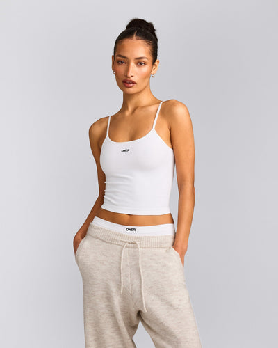 Seamless Strappy Vest | White