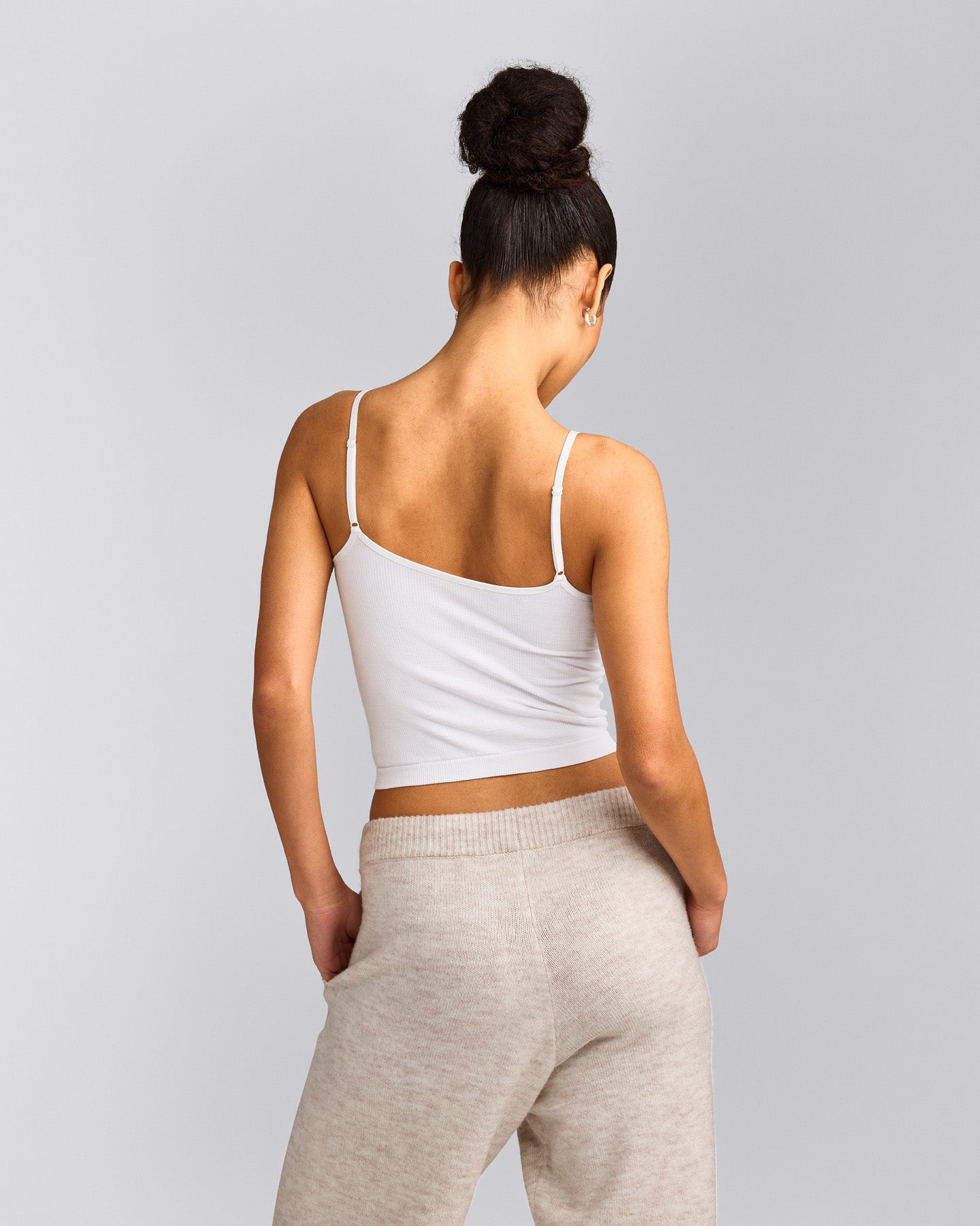 Seamless Strappy Vest | White