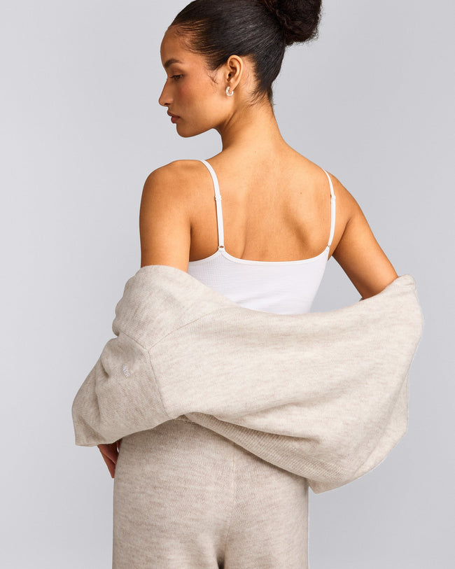 Seamless Strappy Vest | White