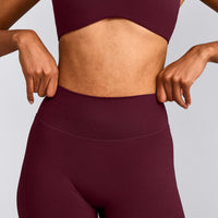 SoftMotion™ Straight Leg Bottoms with Grey Logo | Cherry Lacquer Purple