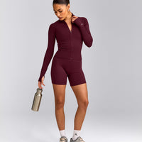 SoftMotion™ Mid Jacket with Grey Logo | Cherry Lacquer Purple