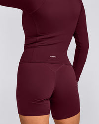 SoftMotion™ Mid Jacket with Grey Logo | Cherry Lacquer Purple
