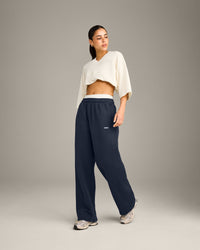 Oversized V Neck T-Shirt with Oner Graphic | Off White