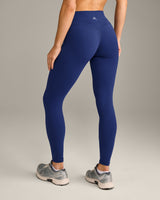 UnifiedMove High Waisted Leggings with Reflective Logo | Varsity Blue