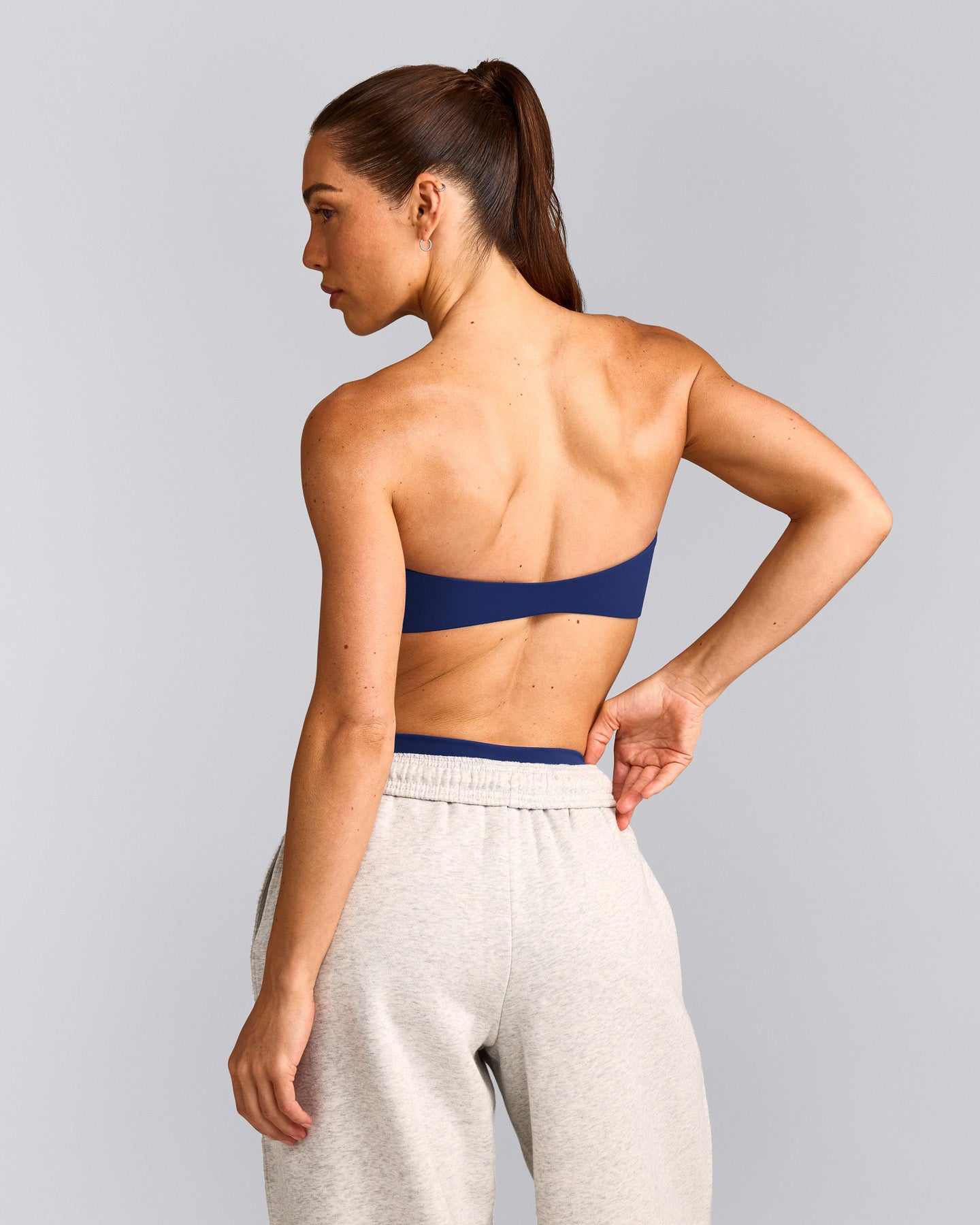 UnifiedMove™ Micro Bandeau Bralette with Reflective Logo | Varsity Blue