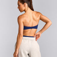 UnifiedMove™ Micro Bandeau Bralette with Reflective Logo | Varsity Blue