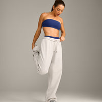 UnifiedMove Micro Bandeau Bralette with Reflective Logo | Varsity Blue