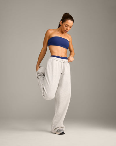 UnifiedMove Micro Bandeau Bralette with Reflective Logo | Varsity Blue