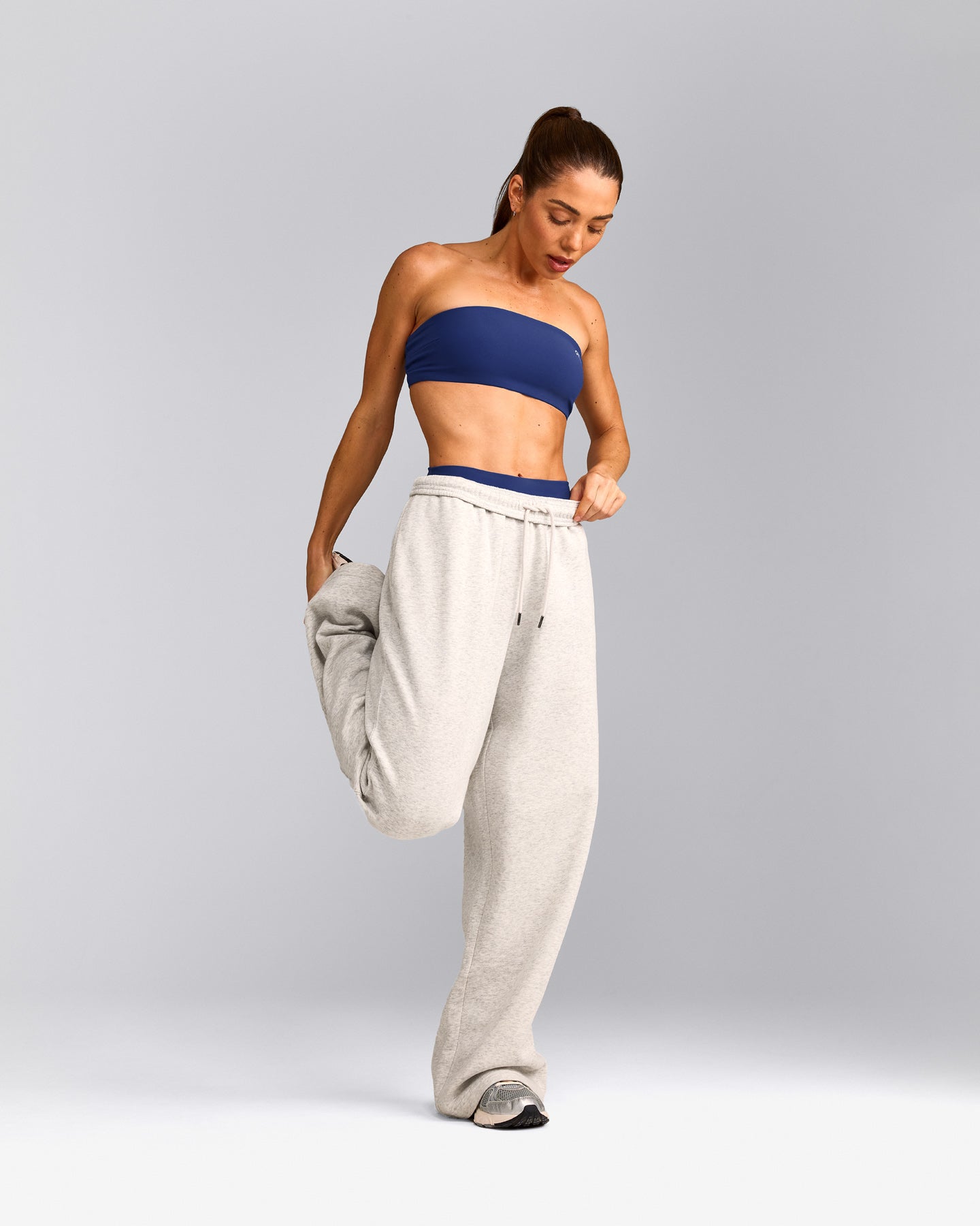 UnifiedMove™ Micro Bandeau Bralette with Reflective Logo | Varsity Blue