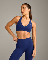 UnifiedMove™ Micro Bralette with Reflective Logo | Varsity Blue