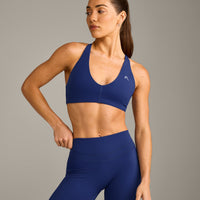 UnifiedMove™ Micro Bralette with Reflective Logo | Varsity Blue