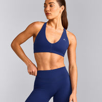 UnifiedMove™ Micro Bralette with Reflective Logo | Varsity Blue