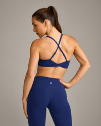 UnifiedMove™ Micro Bralette with Reflective Logo | Varsity Blue