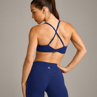 UnifiedMove™ Micro Bralette with Reflective Logo | Varsity Blue