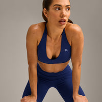 UnifiedMove™ Micro Bralette with Reflective Logo | Varsity Blue