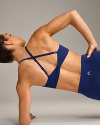 UnifiedMove™ Micro Bralette with Reflective Logo | Varsity Blue