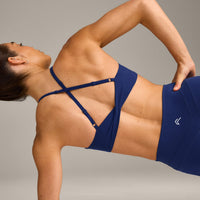 UnifiedMove™ Micro Bralette with Reflective Logo | Varsity Blue