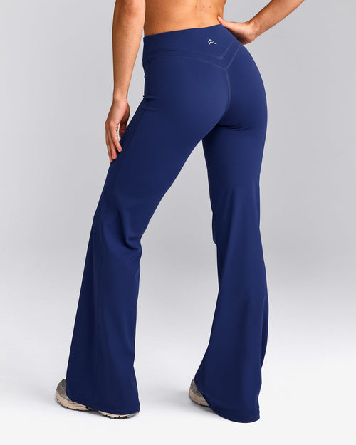 UnifiedMove™ Wrap Flared Trousers with Reflective Logo | Varsity Blue