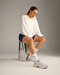 Varsity Stripe Crew Socks 3 Pack | White/Grey