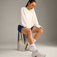 Varsity Stripe Crew Socks 3 Pack | White/Grey