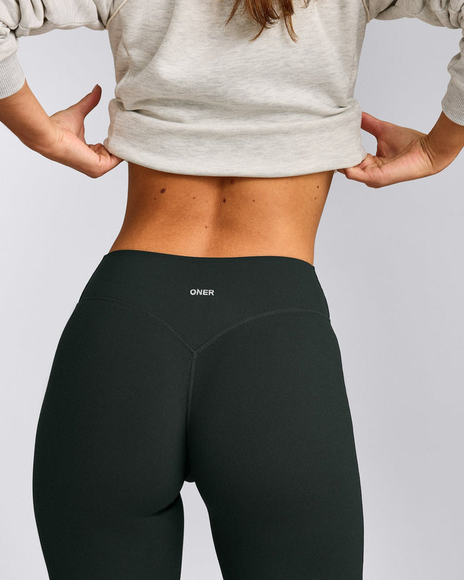 SoftMotion™ Flared Bottoms with Grey Logo | Emerald Noir