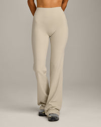 SoftMotion™ Flared Bottoms with Grey Logo | Oatmeal