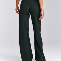 SoftMotion™ Straight Leg Bottoms with Grey Logo | Emerald Noir