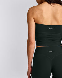 SoftMotion™ Straight Leg Bottoms with Grey Logo | Emerald Noir