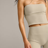 SoftMotion™ Straight Leg Bottoms with Grey Logo | Oatmeal
