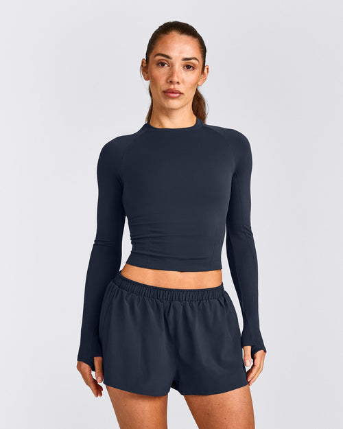 Oner Seamless Fitted Long Sleeve Top | Light True Blue