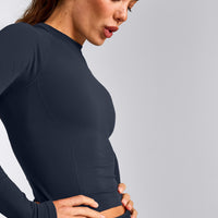 Oner Seamless Fitted Long Sleeve Top | Light True Blue