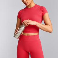 Oner Seamless Fitted Top | Light Charged Pink