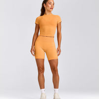 Oner Seamless Fitted Top | Light Powdered Orange
