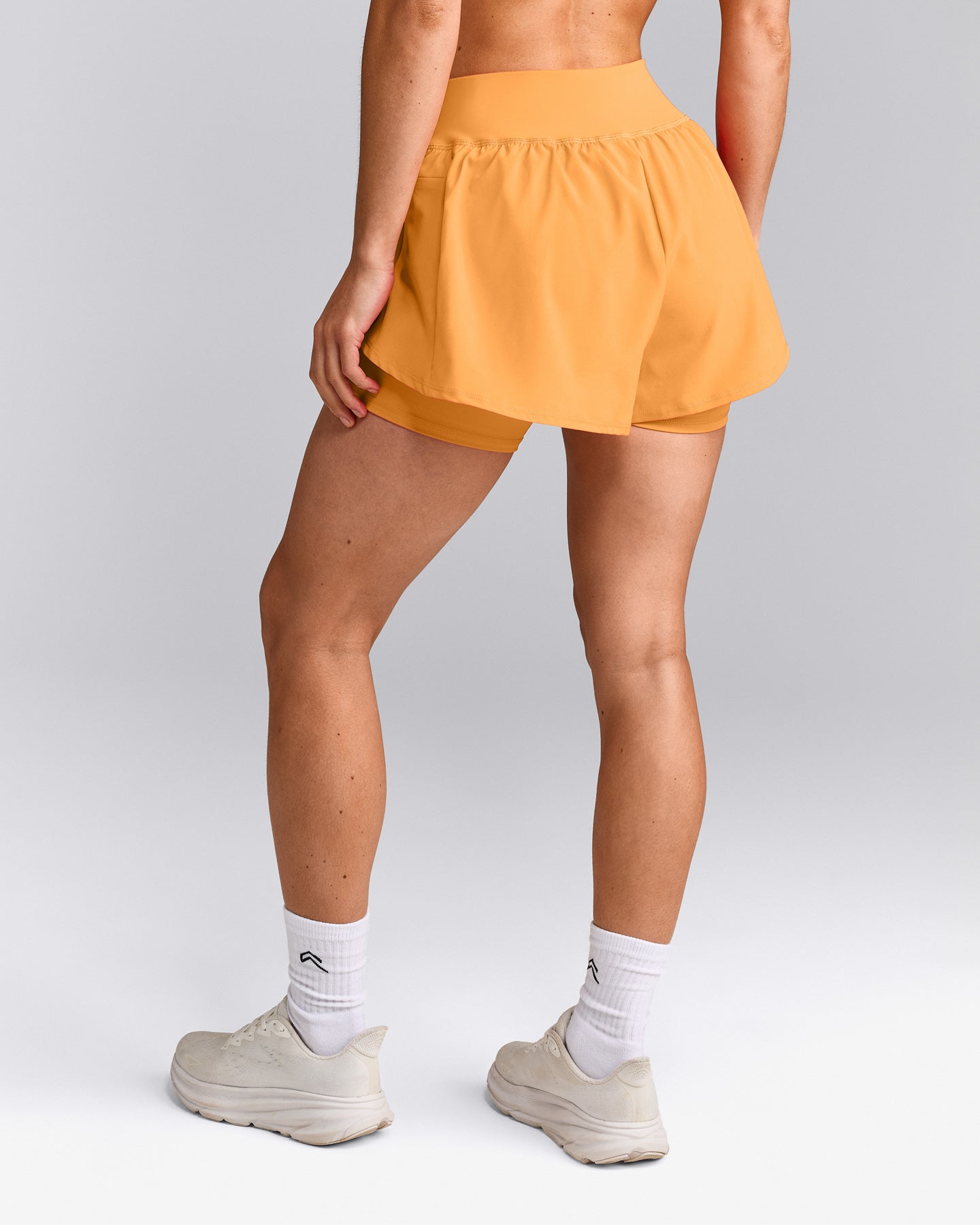UnifiedMove™ Double Layer Shorts 5" with Reflective Logo | Powdered Orange