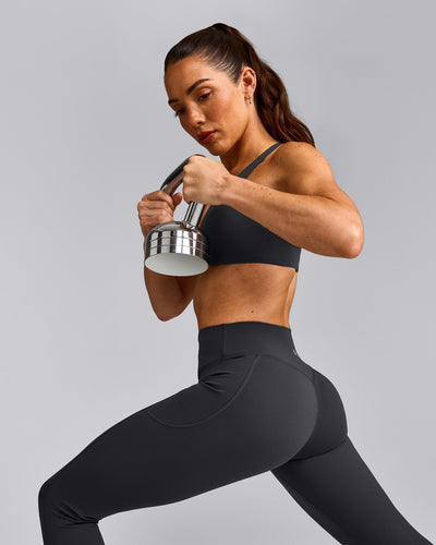 UnifiedMove™ Pocket Leggings with Bonding with Reflective Logo | Coal