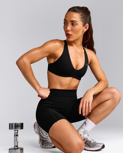 UnifiedMove™ Pocket Shorts 6" with Bonding with Reflective Logo | Black