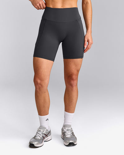 UnifiedMove™ Pocket Shorts 6" with Bonding with Reflective Logo | Coal