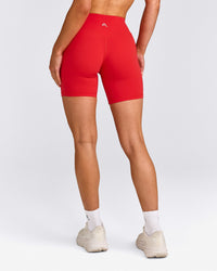 UnifiedMove™ Pocket Shorts 6" with Bonding with Reflective Logo | Muscle Mommy Red