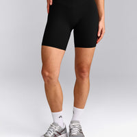 UnifiedMove™ V Front Mid Rise Shorts 6" with Reflective Logo | Black