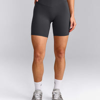 UnifiedMove™ V Front Mid Rise Shorts 6" with Reflective Logo | Coal